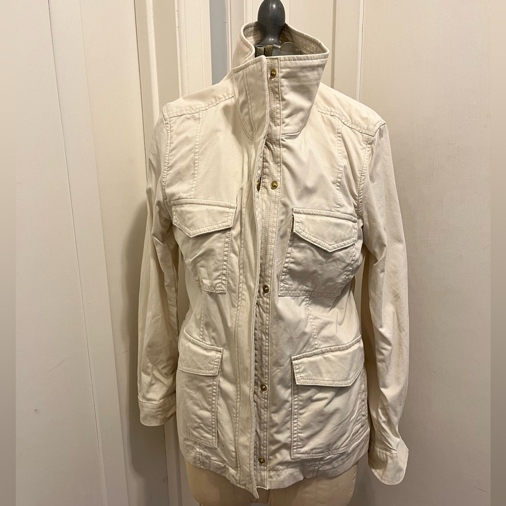 Banana Republic Utility Jacket in Cream